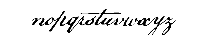Declaration Script Font LOWERCASE