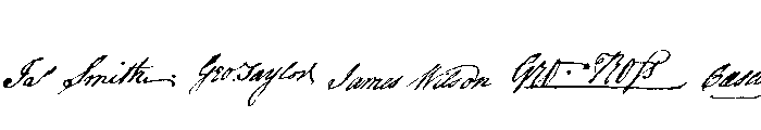 Declaration Signers Font UPPERCASE