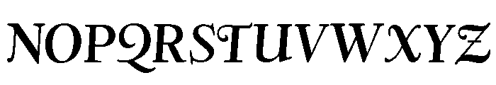 Deepdene Bold Italic Font UPPERCASE