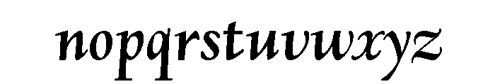 Deepdene Bold Italic Font LOWERCASE