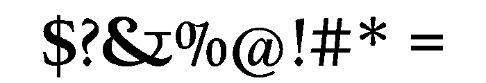 Deepdene Bold Font OTHER CHARS