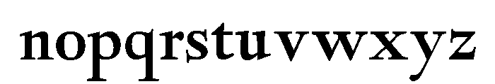 Deepdene Bold Font LOWERCASE