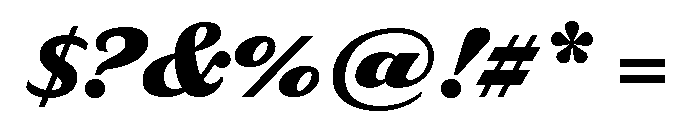 Delaney Black Font OTHER CHARS