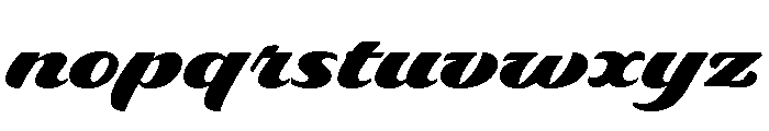 Delaney Black Font LOWERCASE