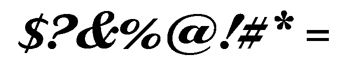 Delaney Bold Font OTHER CHARS