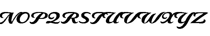 Delaney Bold Font UPPERCASE