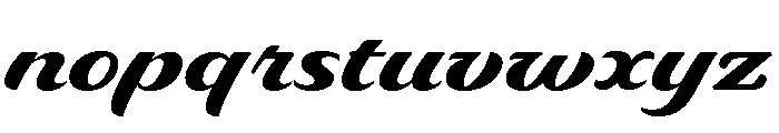 Delaney Bold Font LOWERCASE