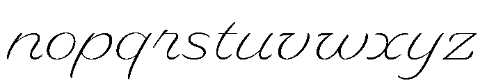 Delaney Light Font LOWERCASE
