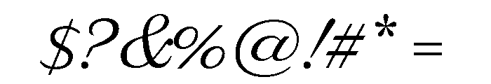 Delaney Regular Font OTHER CHARS