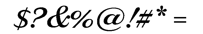Delaney Semi Bold Font OTHER CHARS