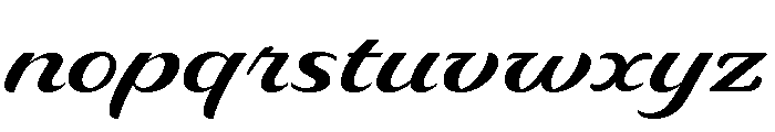 Delaney Semi Bold Font LOWERCASE