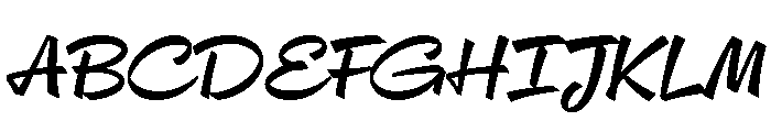 Delfina Script Regular Font UPPERCASE