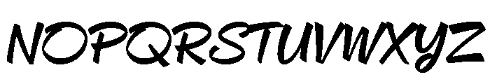 Delfina Script Regular Font UPPERCASE