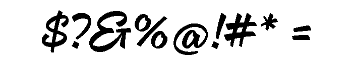 Delfino Script Regular Font OTHER CHARS
