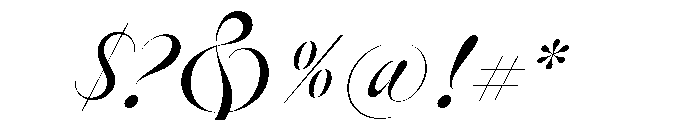 Deseo Display Extra Light Font OTHER CHARS