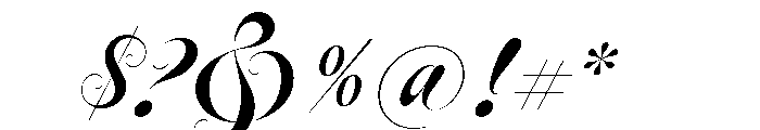 Deseo Display Regular Font OTHER CHARS