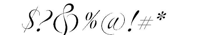Deseo Display Thin Font OTHER CHARS
