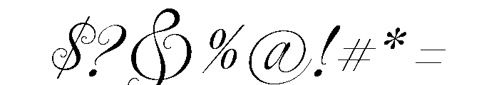 Deseo Small Thin Font OTHER CHARS