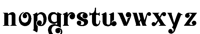 Designy Regular Font LOWERCASE