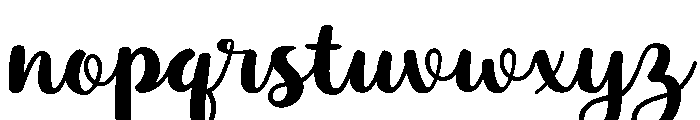 Dessert Menu Script Regular Font LOWERCASE