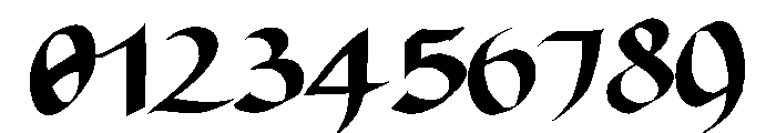 Devil Kalligraphy Regular Font OTHER CHARS