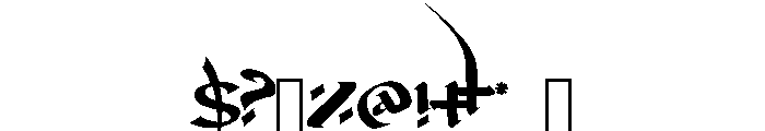 Devil Kalligraphy Regular Font OTHER CHARS