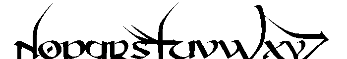 Devil Kalligraphy Regular Font UPPERCASE