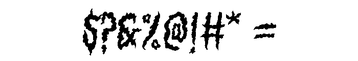 Devils Haircut Regular Font OTHER CHARS