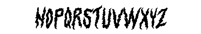 Devils Haircut Regular Font UPPERCASE
