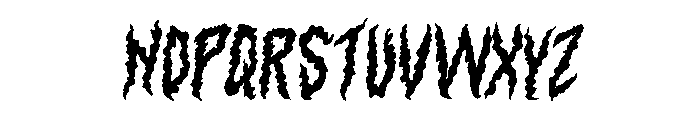 Devils Haircut Regular Font LOWERCASE