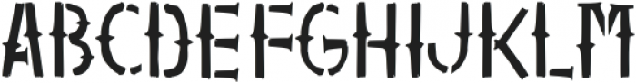 DFERAFA Regular ttf (400) Font UPPERCASE