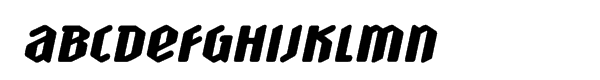 DF Scrotnig Condensed Italic Sample