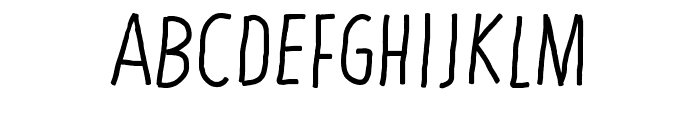 DF Thin Font UPPERCASE