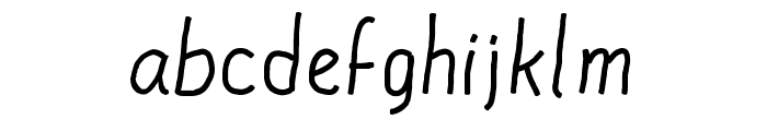 DF Thin Font LOWERCASE