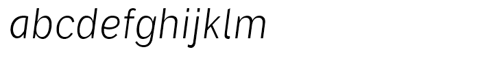 DF Dejavu Light Italic Font LOWERCASE
