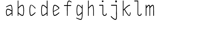 DF Staple Mono regular Font LOWERCASE