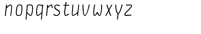 DF Staple TXT italic Font LOWERCASE