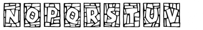 DF Stained Glass Font UPPERCASE