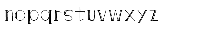 DGS Art Deco Greek Regular Font LOWERCASE