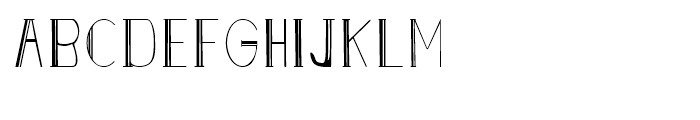 DGS Art Deco Greek Thin Font UPPERCASE