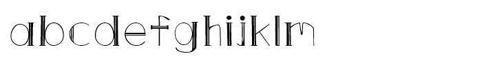 DGS Art Deco Greek Thin Font LOWERCASE