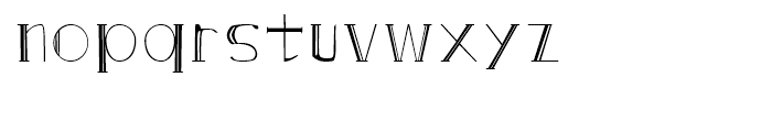 DGS Art Deco Greek Thin Font LOWERCASE