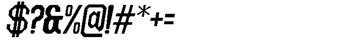 Dg Zakorn Black Condensed Slanted Font OTHER CHARS