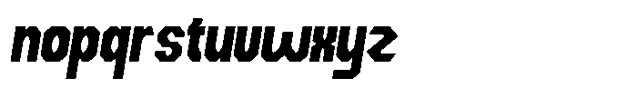 Dg Zakorn Black Condensed Slanted Font LOWERCASE