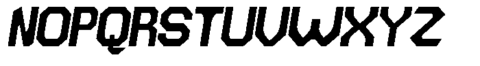 Dg Zakorn Black Slanted Font UPPERCASE