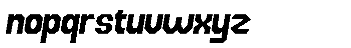 Dg Zakorn Black Slanted Font LOWERCASE