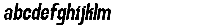 Dg Zakorn Bold Condensed Slanted FONT