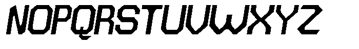 Dg Zakorn Bold Slanted Font UPPERCASE