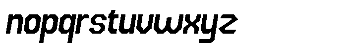 Dg Zakorn Bold Slanted Font LOWERCASE