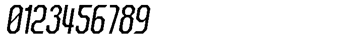 Dg Zakorn Condensed Slanted Font OTHER CHARS